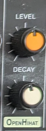 Open Hi-hat control for Roland TR-08