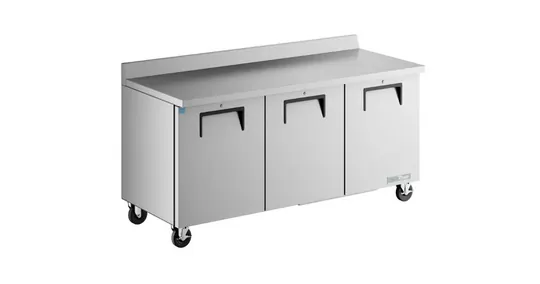 True TWT-67-HC Two-Door Deep Worktop Refrigerator